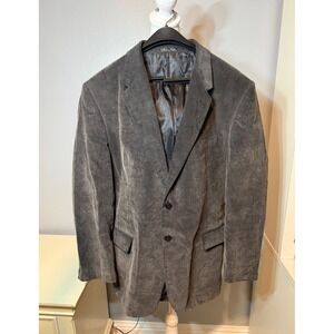 Calvin America Men's Gray Corduroy Sport Coat Blazer 42R